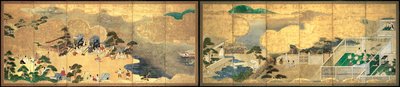 Scenes from the Tale of Genji by Unbekannt Unbekannt
